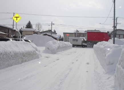 写真：雪道除雪